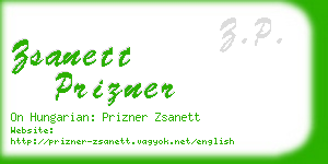 zsanett prizner business card